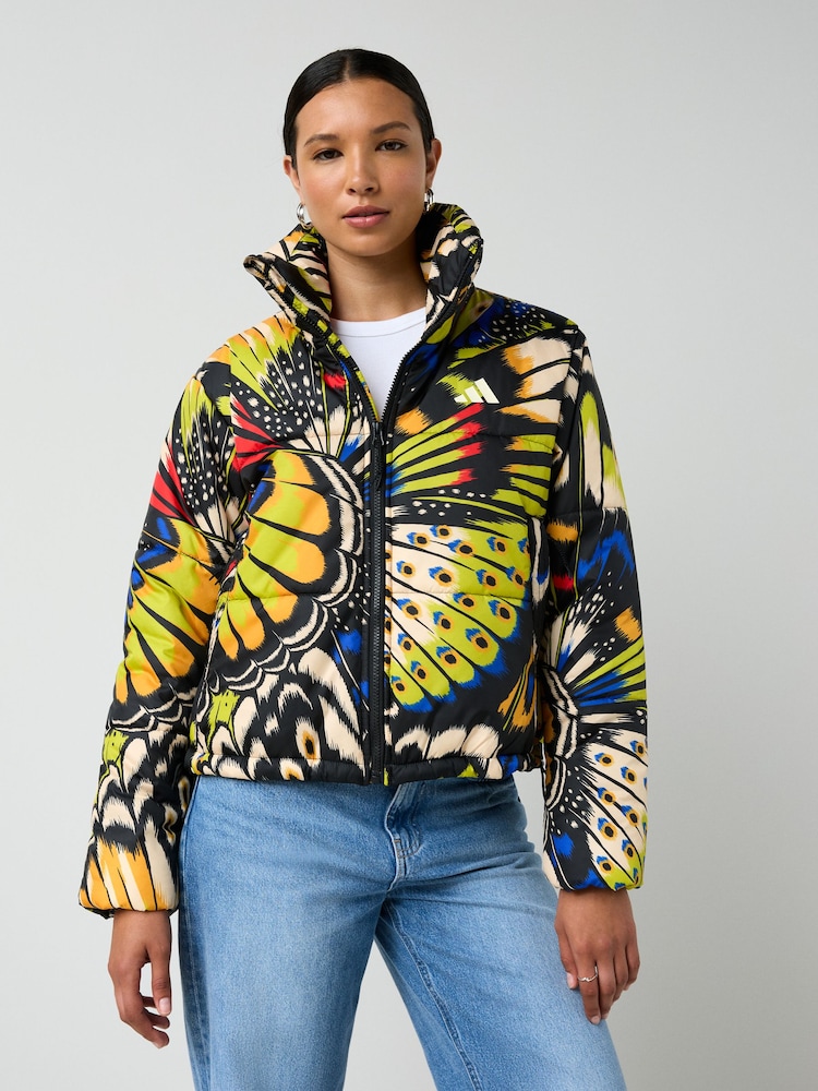 adidas Black x Farm Padded Jacket - Image 1 of 5 adidas Black x Farm Padded Jacket - Image 1 of 5