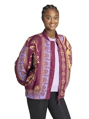 adidas Red x Farm Varsity Oversized Premium Jacket - Image 2 of 6