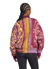 adidas Red x Farm Varsity Oversized Premium Jacket - Image 3 of 6