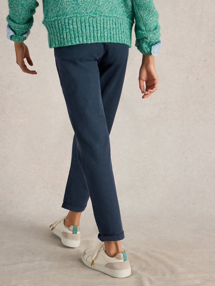 White Stuff Blue Twister Chino Trousers - Image 2 of 6