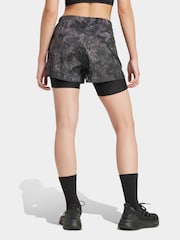 adidas Grey Own The Run 2in1 Shorts - Image 2 of 7