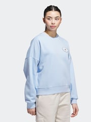 adidas Blue Farmers Market Graphic Loose Fit Sweatshirt - Image 5 of 6