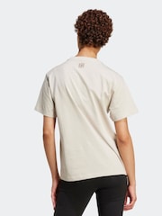 adidas Grey Animal Graphic Regular 100% Cotton T-Shirt - Image 3 of 6