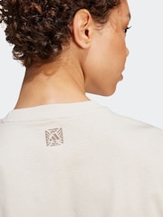 adidas Grey Animal Graphic Regular 100% Cotton T-Shirt - Image 5 of 6