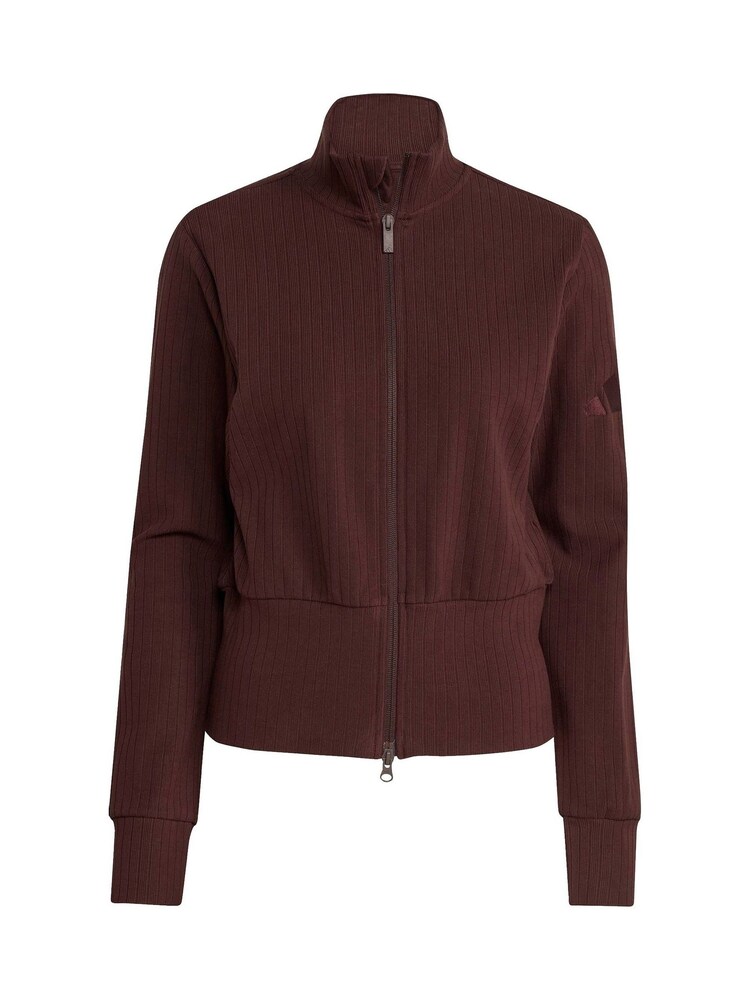 adidas Brown ALL SZN Winterized Full Zip Track Top - Image 6 of 6