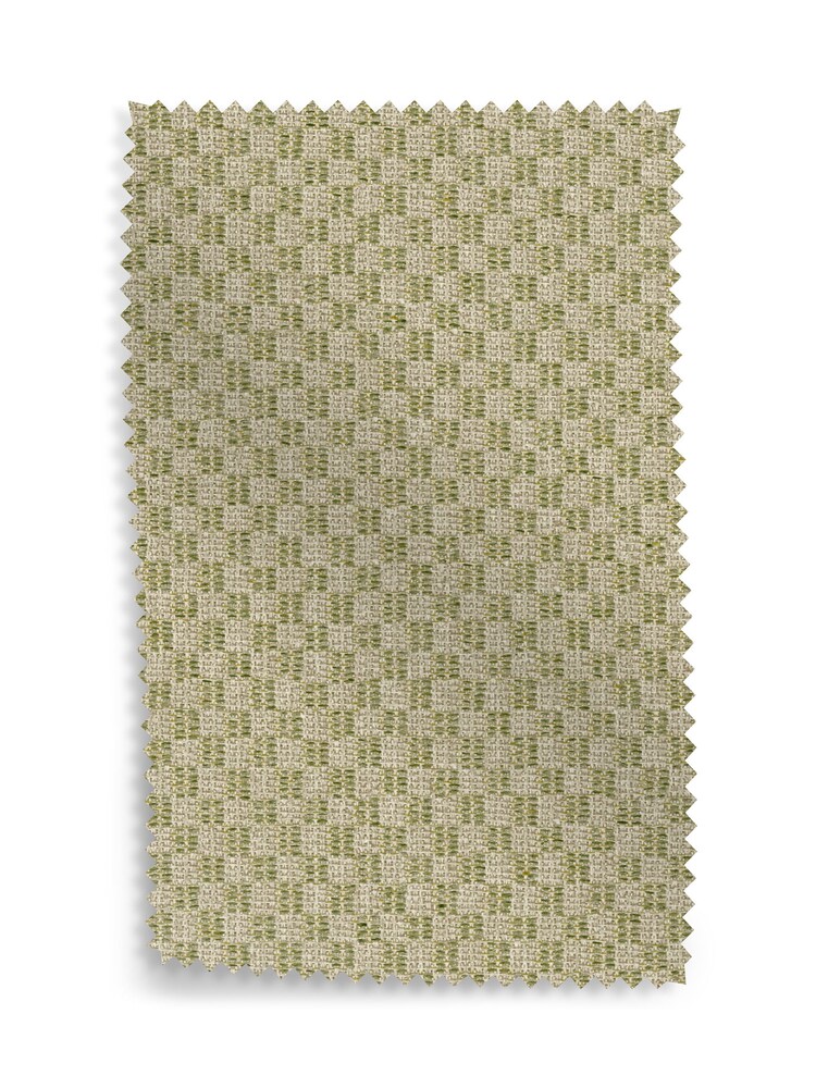 Laura Ashley Hedgerow Green Chequers Upholstery Swatch - Image 1 of 1