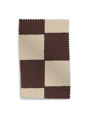 MADE.COM Chocolate Brown Blenets Check Upholstery Swatch - Image 1 of 1