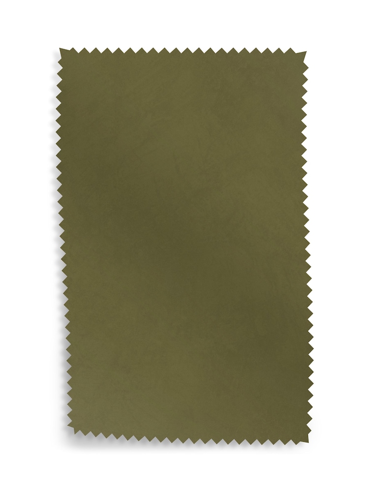 MADE.COM Fern Green Matt Velvet Easy Clean Fern Upholstery Swatch - Image 1 of 1