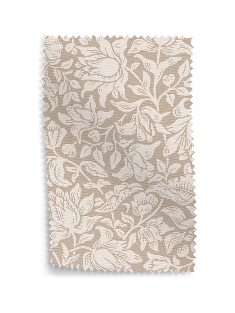 Morris & Co Linen Natural Mallow by Morris and Co Upholstery Swatch - Image 1 of 1