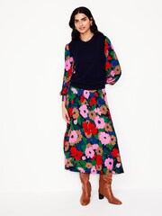 Boden Blue Ivy Smocked Midi Dress - Image 5 of 6