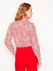 Boden Cream Felicity Heart 100% Cotton Blouse - Image 3 of 6