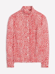 Boden Cream Felicity Heart 100% Cotton Blouse - Image 6 of 6