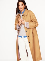 Boden Brown Windsor Heritage 100% Cotton Trench Coat - Image 4 of 7