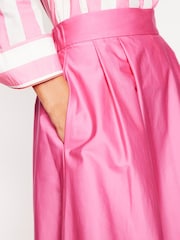 Boden Pink Isabella Cotton Sateen Skirt - Image 2 of 5