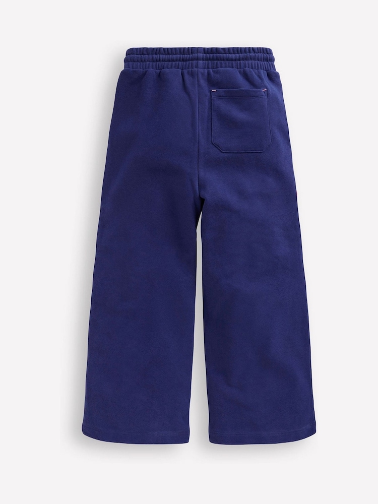Boden Blue Wide Leg Cherry Appliqué Joggers - Image 2 of 3