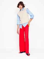 Boden Blue Sadie Relaxed Heart 100% Cotton Shirt - Image 6 of 7