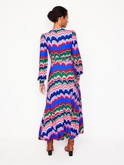 Boden Blue Ivy Smocked Midi Dress - Image 3 of 6