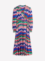 Boden Blue Ivy Smocked Midi Dress - Image 6 of 6
