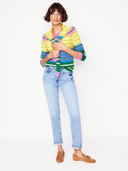 Boden Pink Eva Cashmere Rainbow Crew Neck Jumper - Image 4 of 6