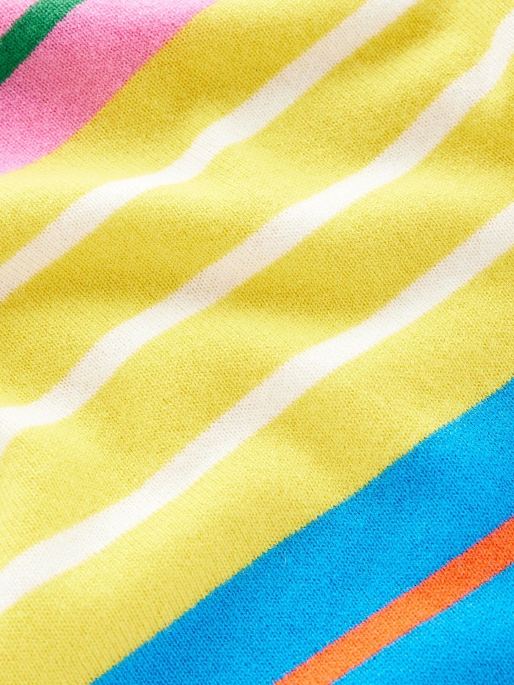 Boden Pink Eva Cashmere Rainbow Crew Neck Jumper - Image 6 of 6
