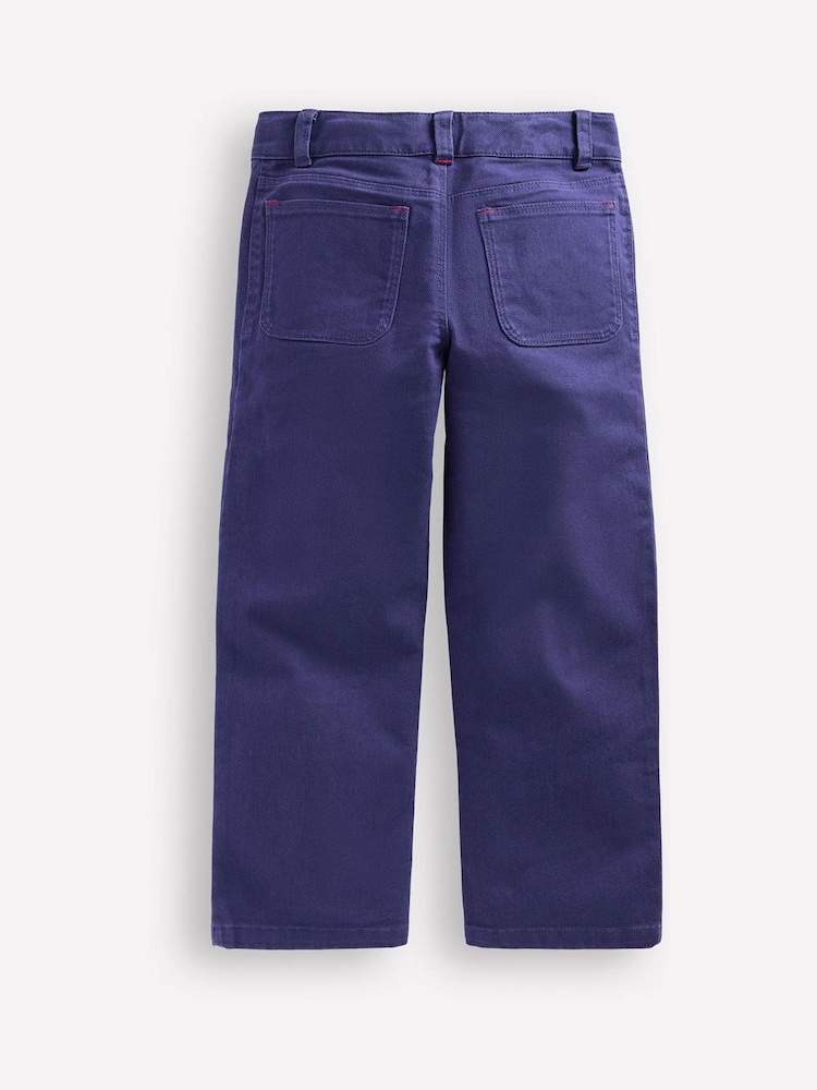 Boden Blue Cherries Patch Pocket Trousers - Image 2 of 3 Boden Blue Cherries Patch Pocket Trousers - Image 2 of 3