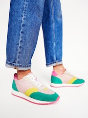 Boden Pink Runner Trainers - Image 1 of 5