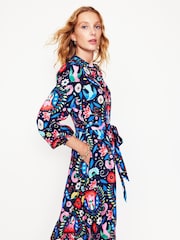 Boden Blue Ruby Collarless Shirt Dress - Image 1 of 5