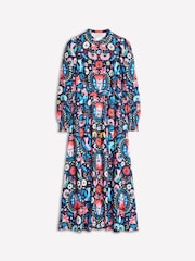 Boden Blue Ruby Collarless Shirt Dress - Image 5 of 5