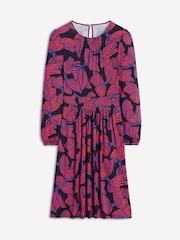 Boden Blue Alexandra Bow Blouson Jersey Dress - Image 5 of 5