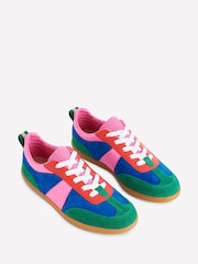 Boden Blue Erin Retro Tennis Trainers - Image 3 of 5