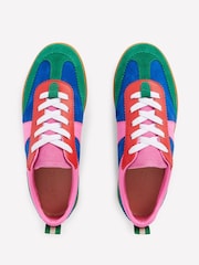 Boden Blue Erin Retro Tennis Trainers - Image 4 of 5