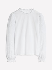 Blusa con cuello de volante y mangas con bordados de Boden - Imagen 5 de 5