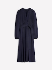 Boden Blue Maeve Trim Jersey Midi Dress - Image 5 of 5