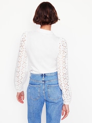 Boden White Eden Broderie Blouse - Image 2 of 5