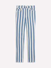 Boden Blue High Rise Stripe Jeans - Image 7 of 7