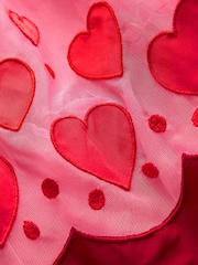 Boden Pink Heart Appliqué Hem Tulle Dress - Image 3 of 3