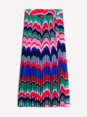 Boden Blue Pleated Maxi Skirt - Image 3 of 3