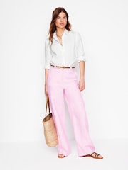 Boden White Sienna Linen Shirt - Image 5 of 6