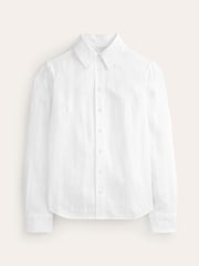 Boden White Sienna Linen Shirt - Image 6 of 6