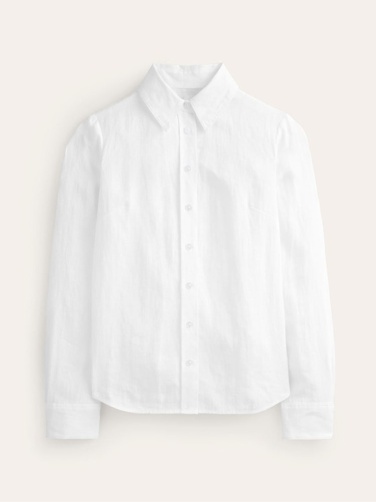 Boden White Sienna Linen Shirt - Image 6 of 6 Boden White Sienna Linen Shirt - Image 6 of 6