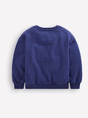Boden Blue Fun Dragon 100% Cotton Sweatshirt - Image 2 of 3