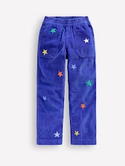 Boden Blue Star Pull-On Corduroy 100% Cotton Trousers - Image 1 of 3