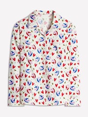 Boden Cream Heart Sateen 100% Cotton Pyjamas - Image 5 of 5