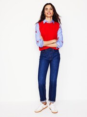Boden Blue Sienna Heart Embroidered 100% Cotton Shirt - Image 4 of 4