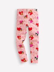 Boden Pink Heart Fun Valentines Leggings - Image 1 of 3