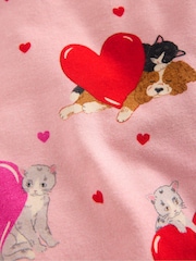 Boden Pink Heart Fun Valentines Leggings - Image 3 of 3