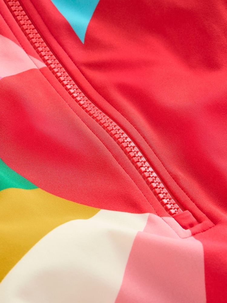 Boden Red Heart Rainbow Long-Sleeved Swimsuit - Image 3 of 3