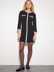 Monsoon Mini Nala Strick-Minikleid mit Muschelsaum - Bild 1 von 5