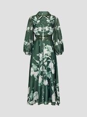 Monsoon Amari Floral Imprimeu Midi Rochie tip cămașă - Image 5 of 5