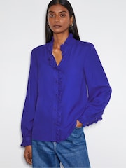Monsoon Blue Cecily Ruffle Blouse - Image 1 of 3